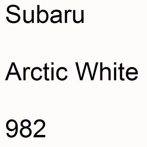 Subaru, Arctic White, 982.